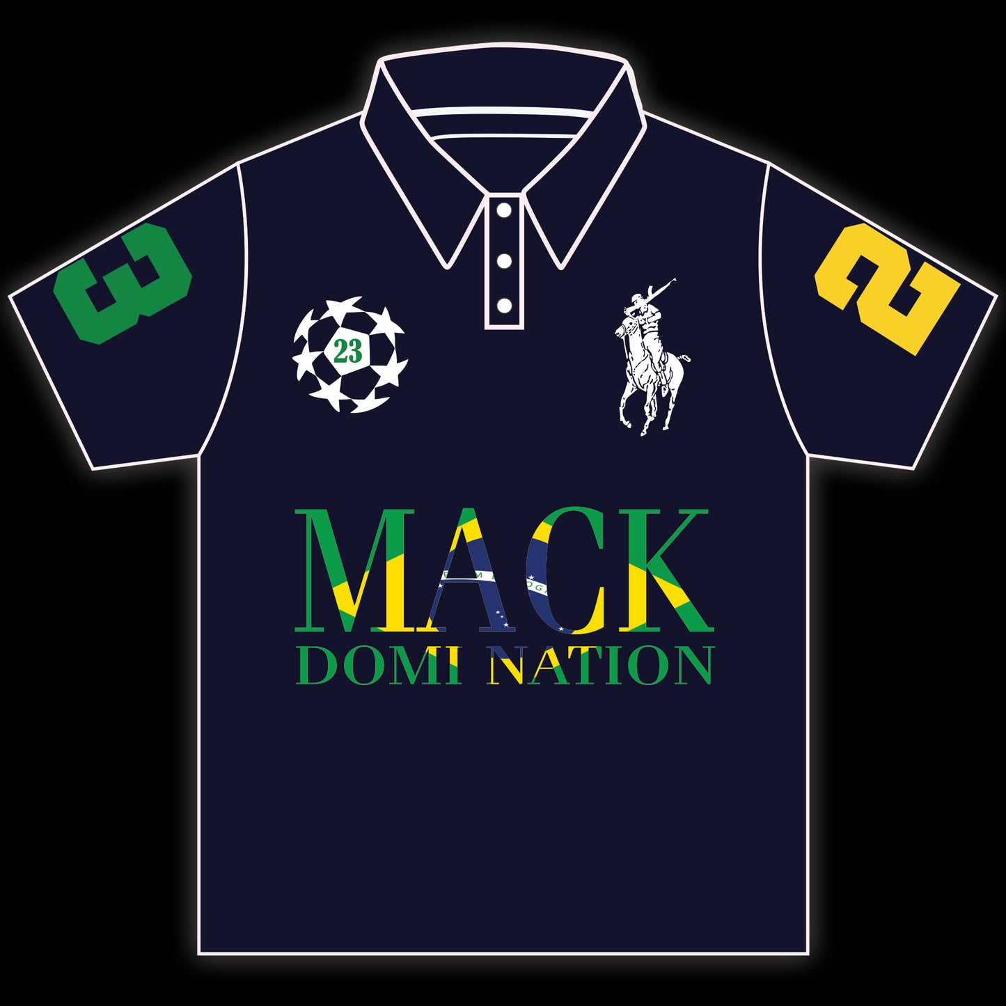 Polo Mack Brasil Azul